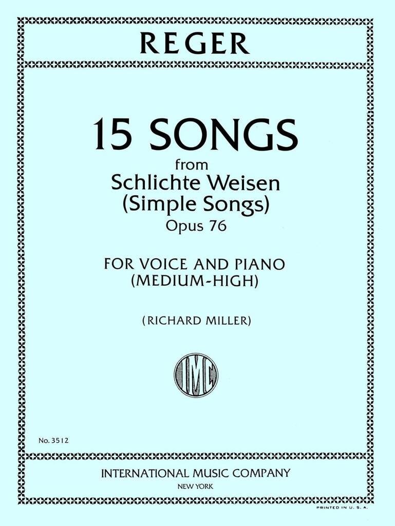 Songs (Simple Songs) Op. 76
